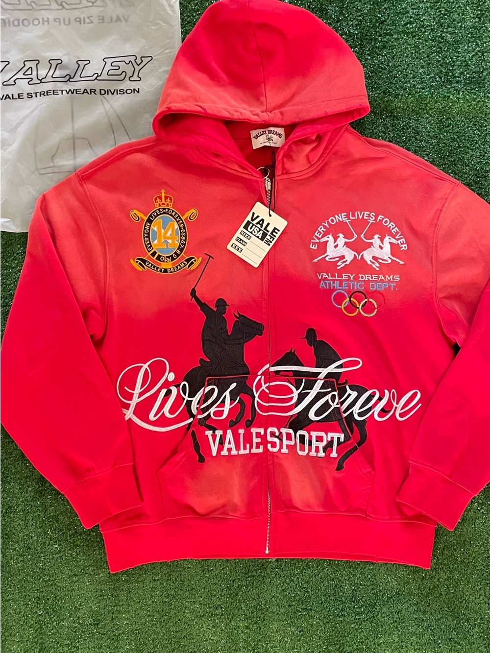 Red Zip-Up Hoodie